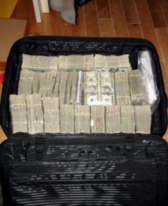 Suitcase full of cash Suitcase full of cash