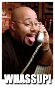 Keeping in Touch on the road Whassup Budweiser Phone